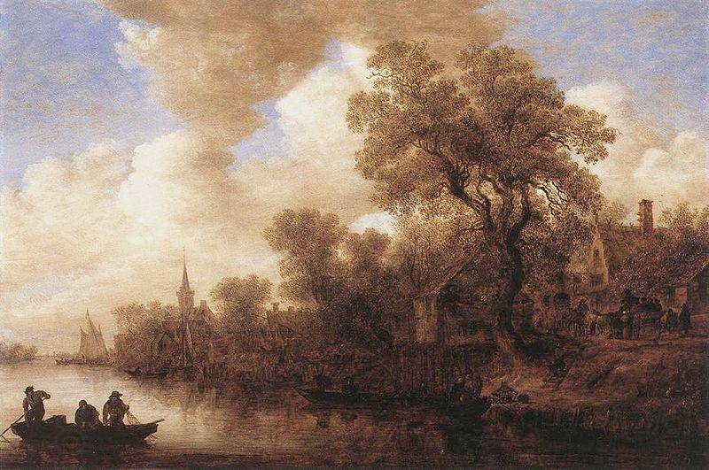 Jan van Goyen River Landscape China oil painting art